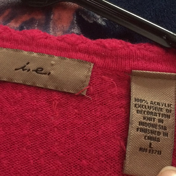 I.E. cardigan sweater large - Picture 2 of 3